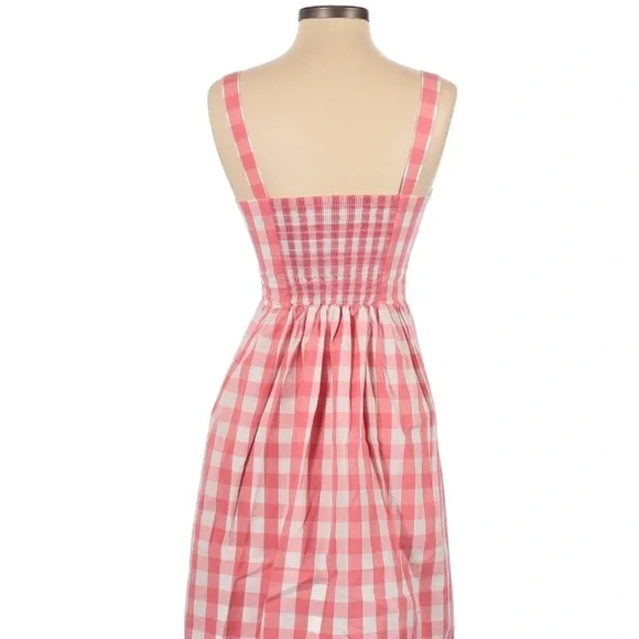 J Crew Pink and White Gingham Dress - Picture 3 of 5